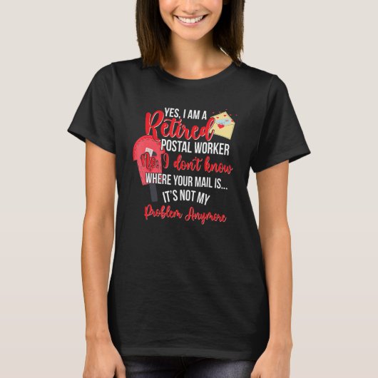 郵便局員退職した退職舞 Tシャツ (正面)