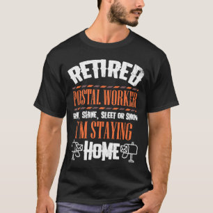 郵便局員退職した郵便退職者 Tシャツ