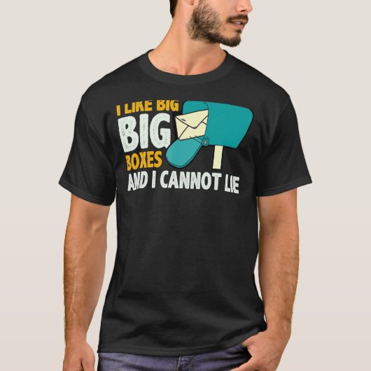 郵便局員退職した郵便配達員 Tシャツ (正面)