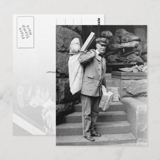 郵便局員 ポストカード (正面/裏面)