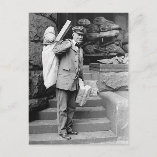 郵便局員 ポストカード (正面)