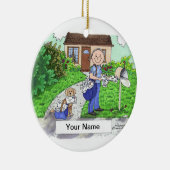 郵便局員 – 男性 セラミックオーナメント (右)