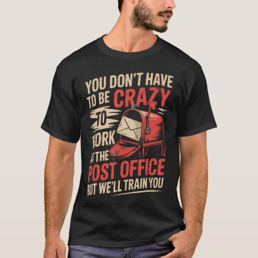 郵便局員 郵便配達員 Tシャツ (正面)