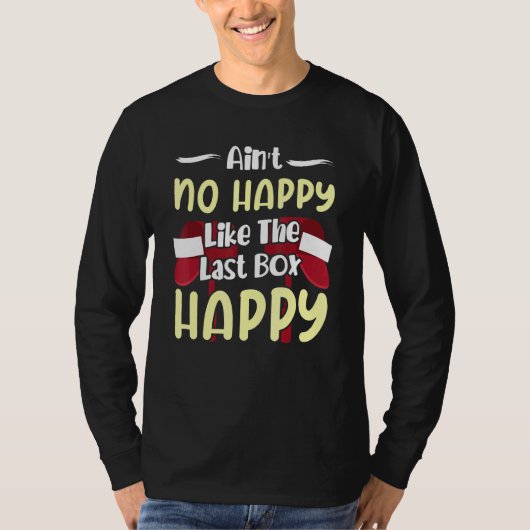 郵便局員AinT最後のように幸せではない Tシャツ (正面)