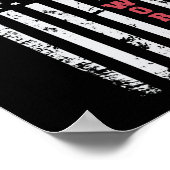 郵便局愛国的な郵便局員アメリカ国旗 ポスター (角)