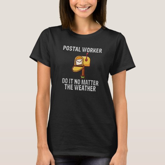 郵便局日照おもしろい郵便に関係なく Tシャツ (正面)