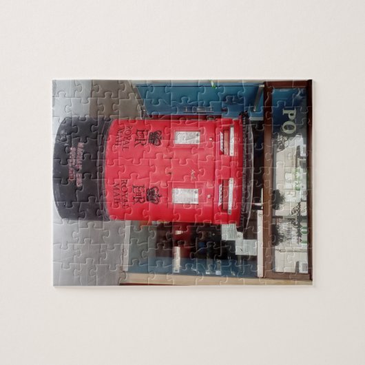 郵便局王室のからの赤王室のい文字箱 ジグソーパズル (横)