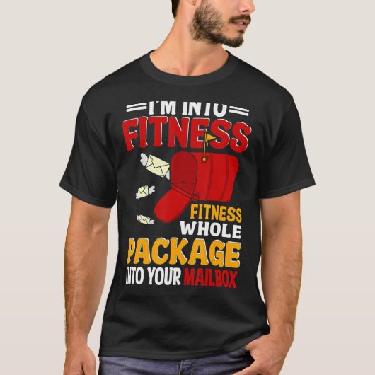 郵便局私はフィットネス郵便配達人マイ Tシャツ (正面)