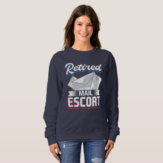 郵便局退職郵便おもしろい屋退職した人 スウェットシャツ (正面フル)