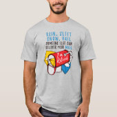 郵便局退職郵便局私退職したはおもしろい Tシャツ (正面)