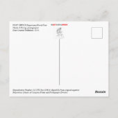 郵便局部：小包郵便 ポストカード (裏面)