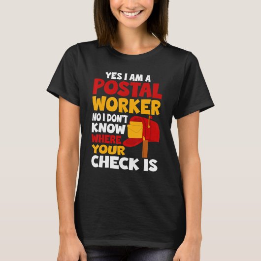 郵便局郵便人郵便配達人郵便局郵便局 Tシャツ (正面)
