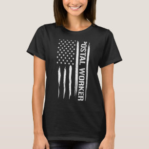 郵便局郵便局員 – 米国国旗のことわざ Tシャツ