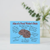 郵便局頭脳図 ポストカード (スタンド正面)