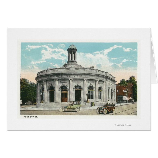 郵便局2の外面図 (正面横)