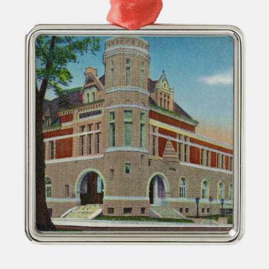 郵便局3の外観 メタルオーナメント (正面)