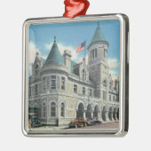 郵便局4の外観 メタルオーナメント (左)