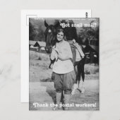 郵便感謝してい員はがき ポストカード (正面/裏面)