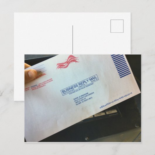 郵便投票 ポストカード (正面/裏面)