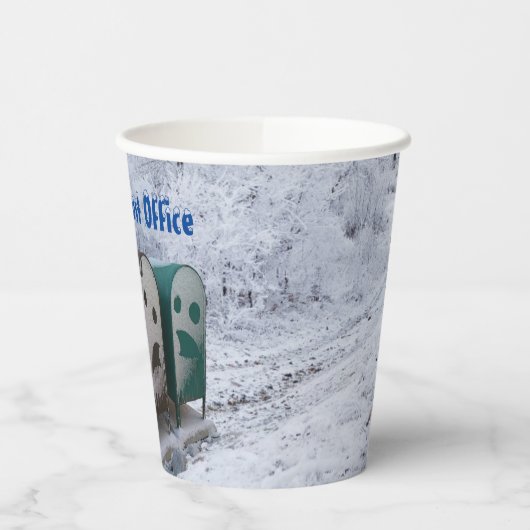 郵便救局 紙コップ (左)