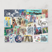 郵便料金と人との交配後 ポストカード (正面)