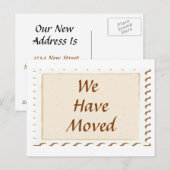 郵便料金の払い込み証を移動した 案内ポストカード (正面/裏面)