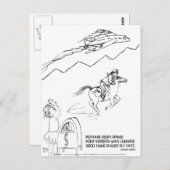 郵便料金引き上げ俳句 ポストカード (正面/裏面)