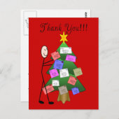 郵便書運送業者のサンキューカード ポストカード (正面/裏面)