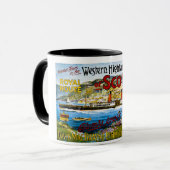 郵便汽船のグラスゴーの王室のなヴィンテージ マグカップ (正面左)