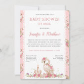 郵便物お洒落のおとぎ話で白鳥が羽化  招待状 (正面)