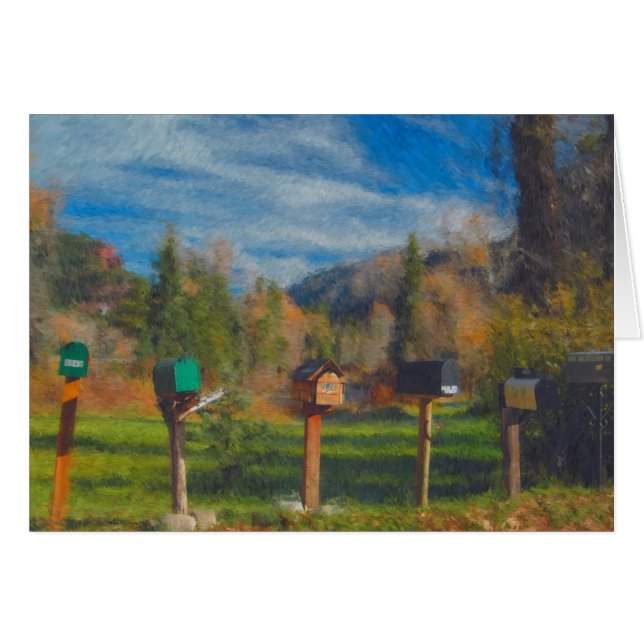 郵便物の配布カード (正面横)