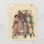 郵便物を持ち上げる ポストカード (正面/裏面)