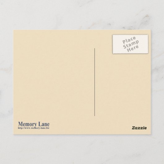 郵便物を持ち上げる ポストカード (裏面)