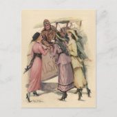 郵便物を持ち上げる ポストカード (正面)