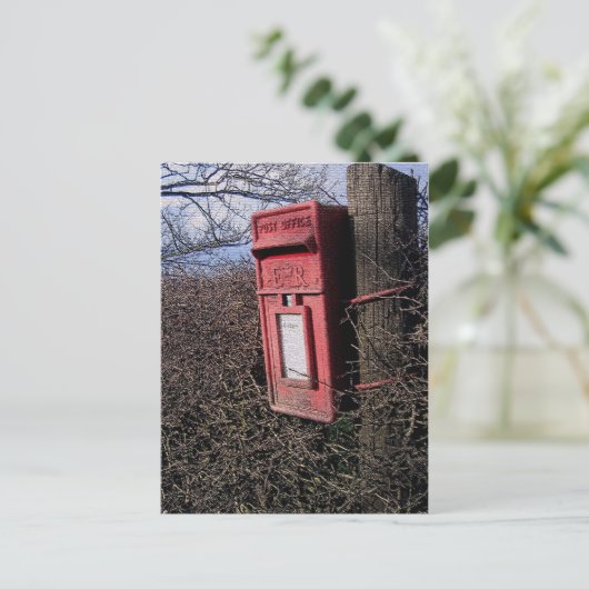 郵便王室の郵便郵便局田舎の英語の田舎 ポストカード (スタンド正面)