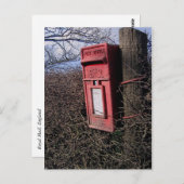 郵便王室の郵便郵便局田舎の英語の田舎 ポストカード (正面/裏面)