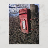 郵便王室の郵便郵便局田舎の英語の田舎 ポストカード (正面)