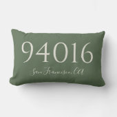 郵便番号と町へようこそ ランバークッション (正面)