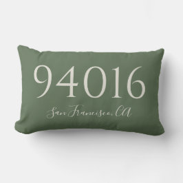 郵便番号と町へようこそ ランバークッション