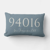 郵便番号と町へようこそ ランバークッション (正面)