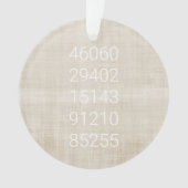 郵便番号の履歴ファミリ移動ホームおもしろい オーナメント (正面)