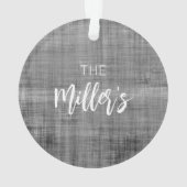 郵便番号の移動履歴新しいホーム名ブラック オーナメント (裏面)