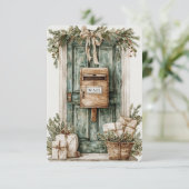 郵便箱の玄関の郵便運送業者サンキューカード サンキューカード (スタンド正面)