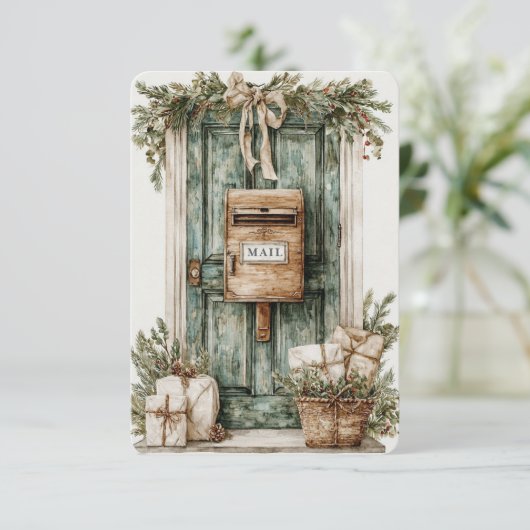 郵便箱の玄関の郵便運送業者サンキューカード サンキューカード (スタンド正面)