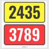 郵便箱番号 シール (シート)