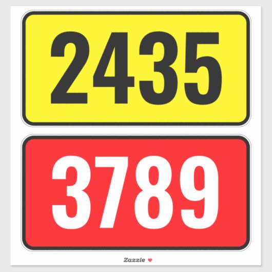 郵便箱番号 シール (シート)