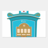 郵便箱 長方形シール (正面)