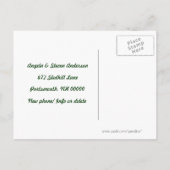 郵便経路新住所の冬のお知らせ 案内ポストカード (裏面)