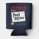 郵便課退職した員郵便局員の退職 缶クーラー (正面)