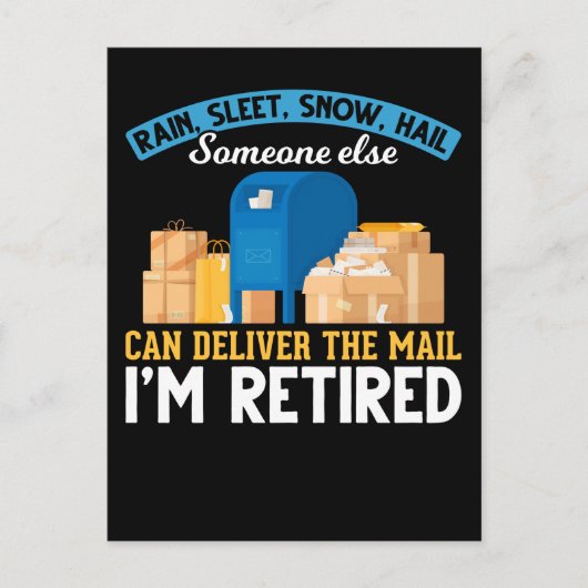 郵便退職した勤務者退職 ポストカード (正面)